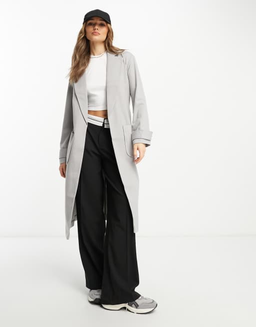 Gray shop duster jacket