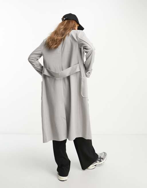 Grey herringbone sale coat women's