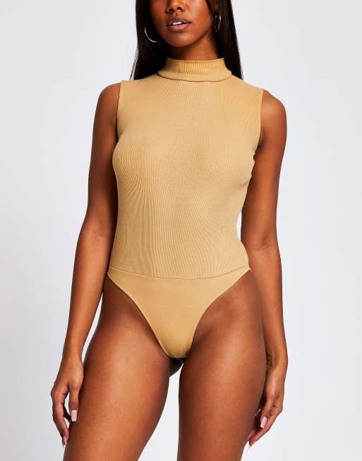 Blush High Neck Seamless Bodysuit