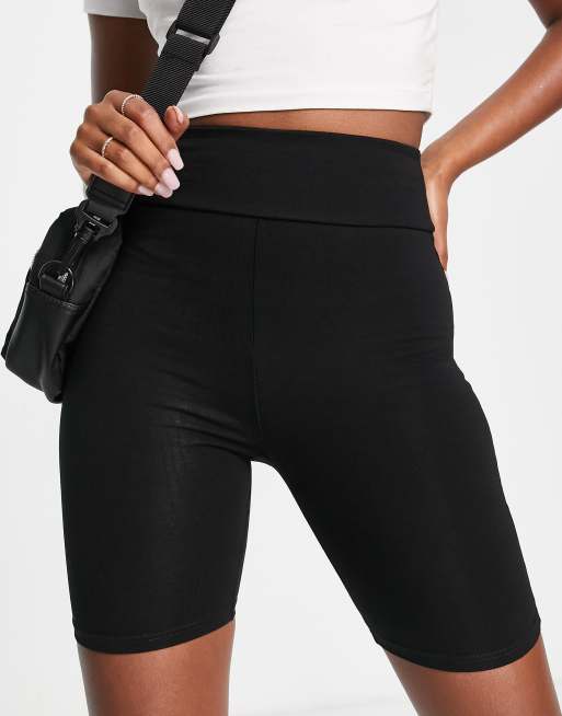 River Island high waist legging short in black