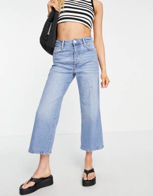 High rise sale straight crop