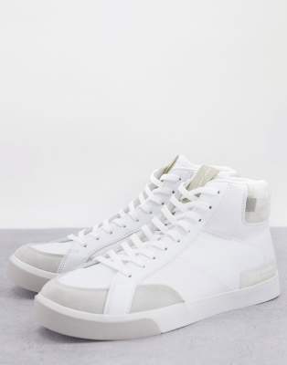 River Island High Top Sneaker In White