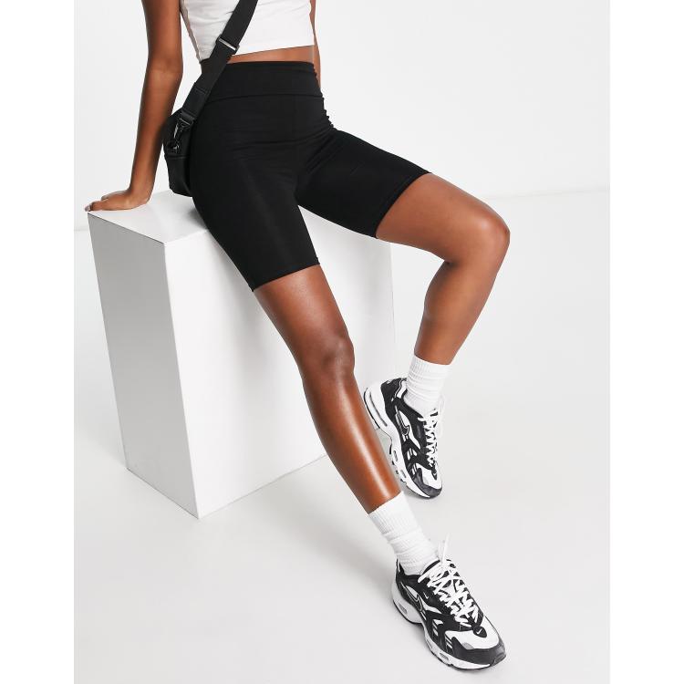 High Waist Legging Shorts-Black