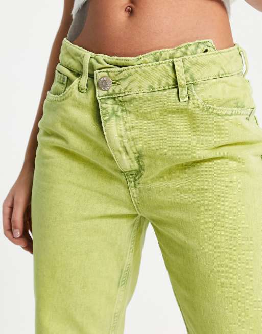 Bright green 2024 jeans womens