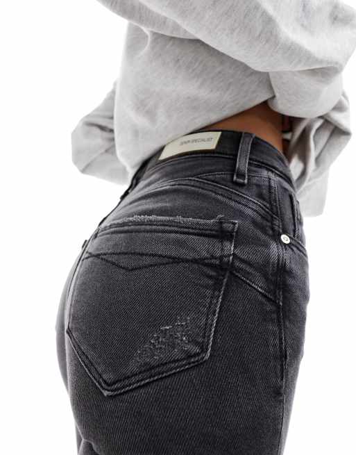 Black high waisted bum sculpt skinny jeans