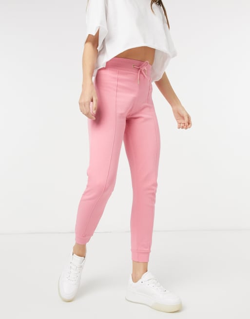 High waisted pink discount joggers