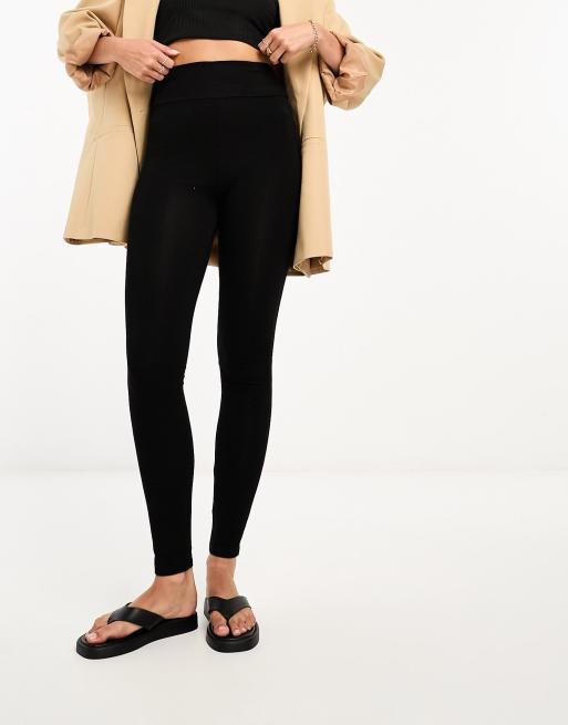 River Island high waisted leggings in black