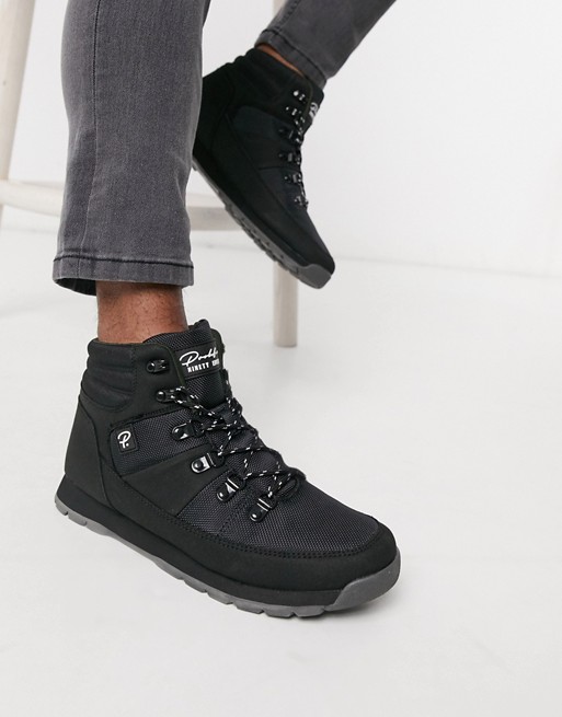 River Island hiker trainers in black