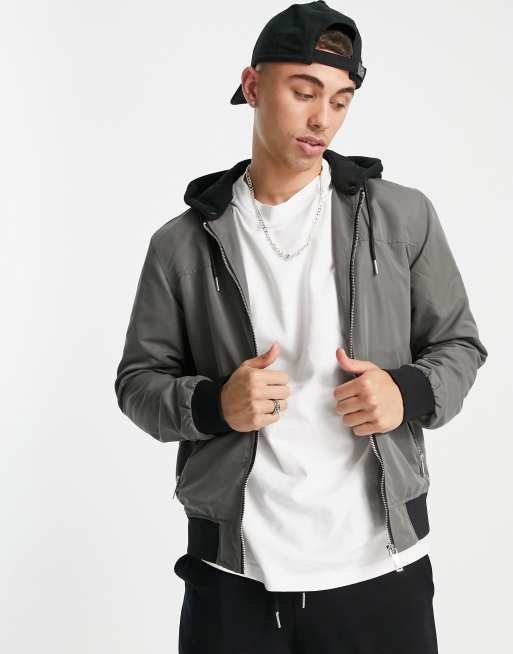 River island deals hooded jacket