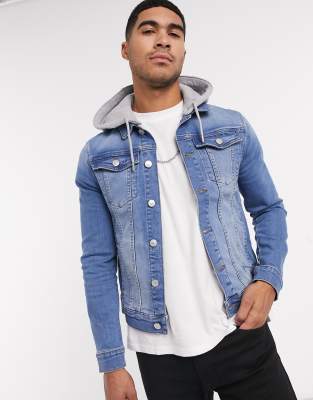 River Island hooded denim jacket | ASOS