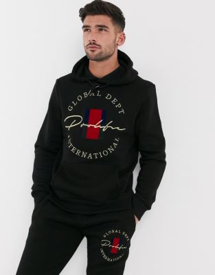 river island black hoodie