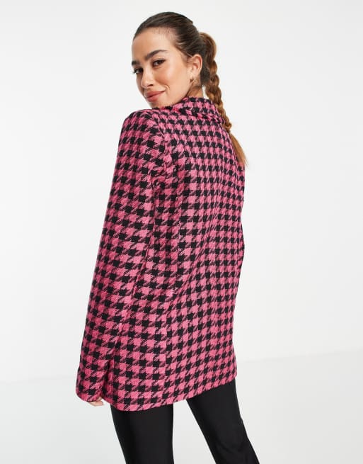 River island 2024 dogtooth coat