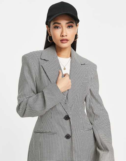 River island store houndstooth blazer