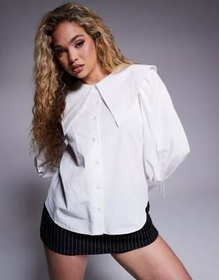 River Island - Hvid skjorte med krave - view 1