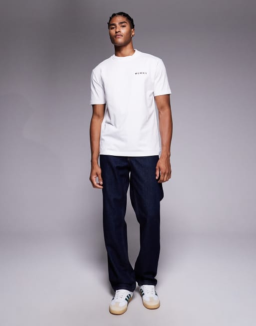 River Island - Hvid T-shirt med talprint på ryggen, 2 af 5