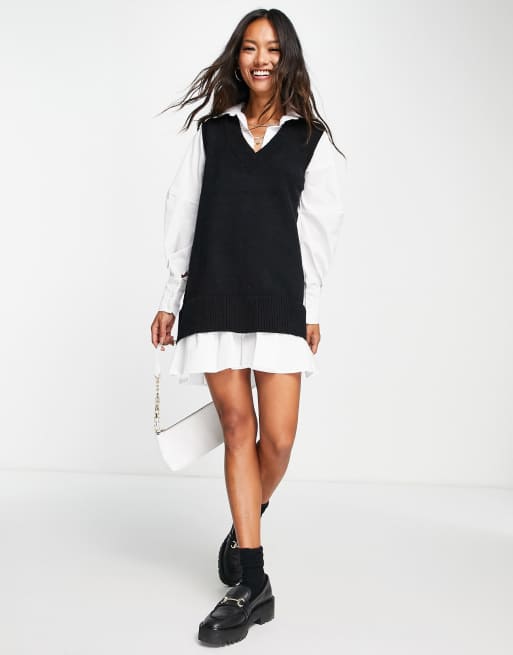 Black shirt jumper dress new arrivals