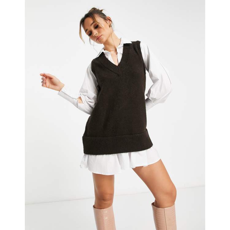 Jumper over hot sale shirt dress