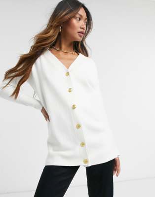 river island white cardigan