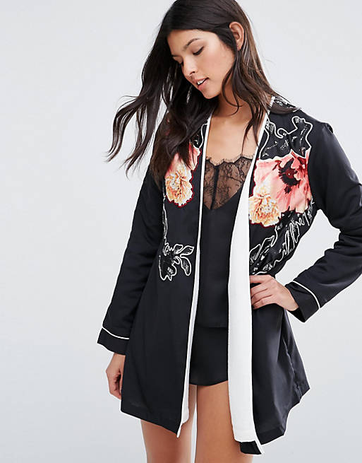 River Island Island Floral Print Dressing Gown | ASOS