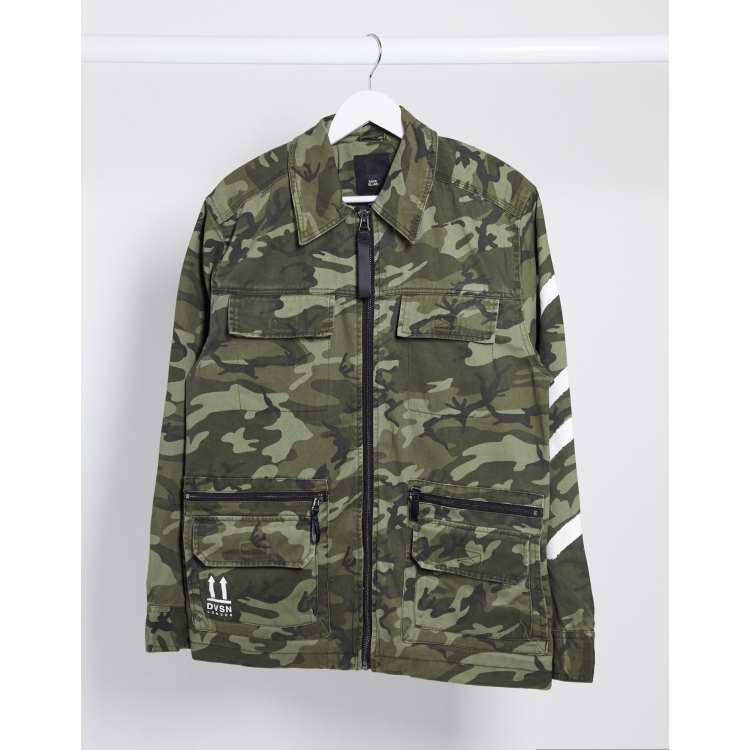 River island camo jacket online