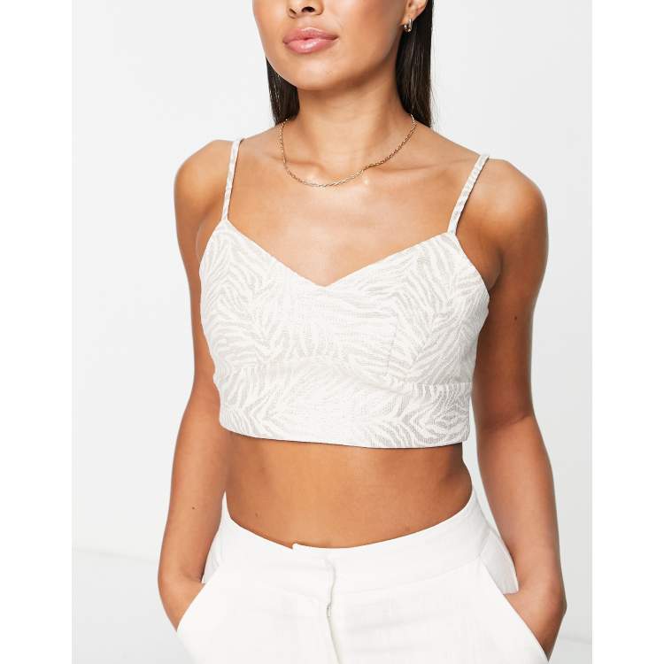 Cream bralette sales top