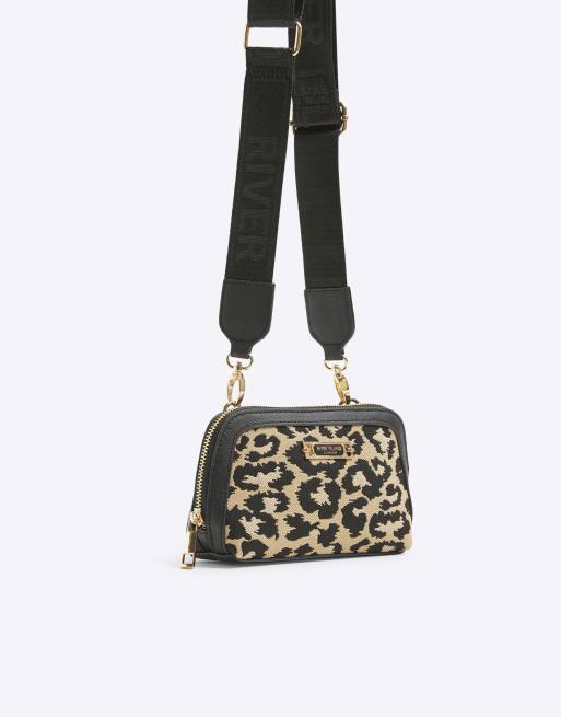 Leopard print backpack river island hotsell