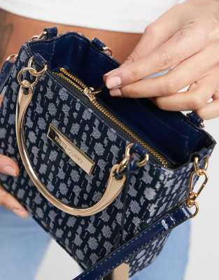 river island navy handbags