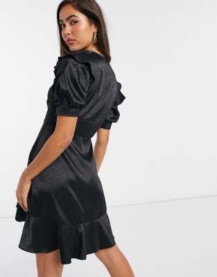 jacquard dress black