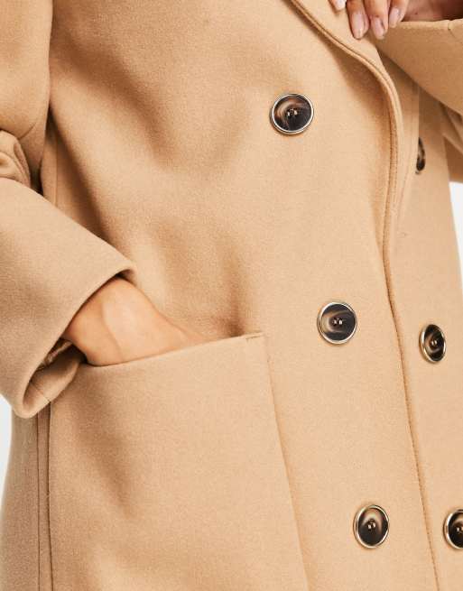 River Island - Jas met figuurnaden in lichtbruin, 3 van 4