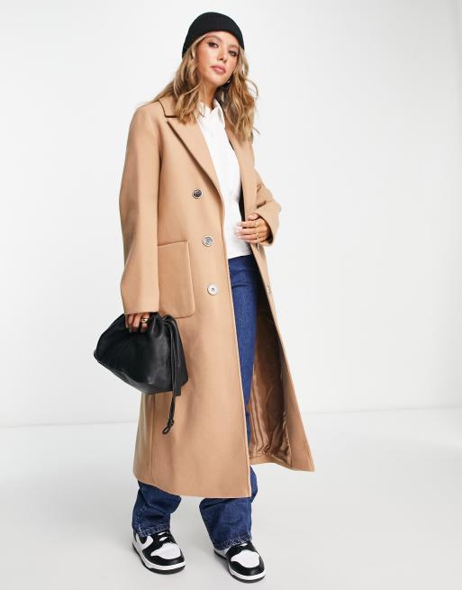 River Island - Jas met figuurnaden in lichtbruin, 4 van 4