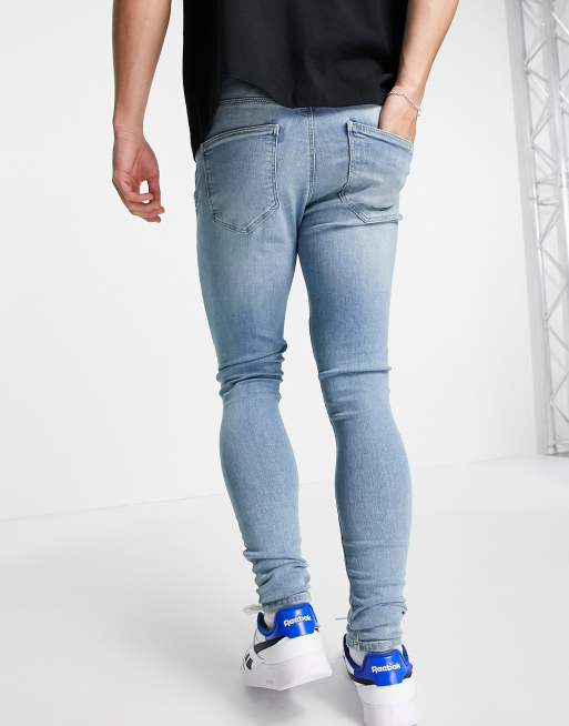River Island – Jasnoniebieskie jeansy o bardzo obcisłym kroju, 2 z 4