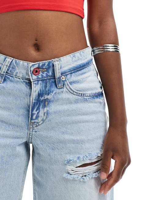 River Island – Jasnoniebieskie luźne jeansy z niskim stanem, 5 z 5