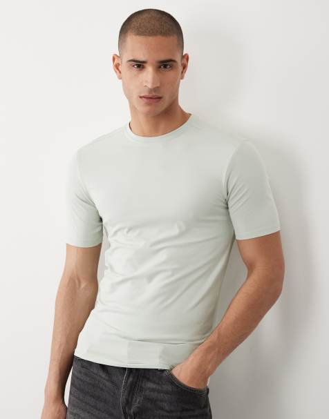 River Island – Jasnozielony T-shirt o kroju podkreślającym sylwetkę - view 1