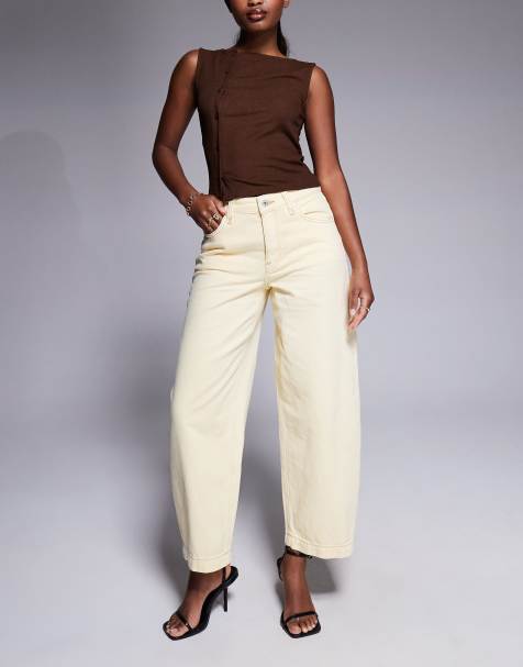 River Island - Jean ample - Jaune clair - view 1