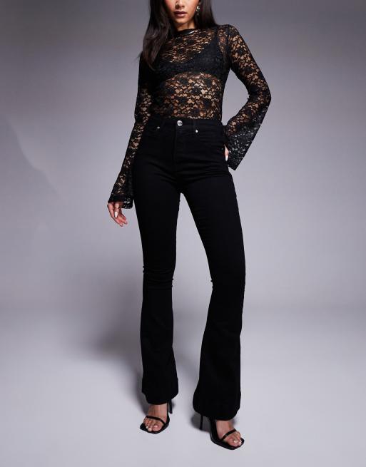 River Island - Jeans a zampa neri