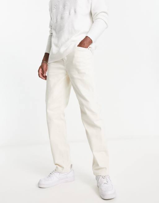 River Island - Jeans comodi écru