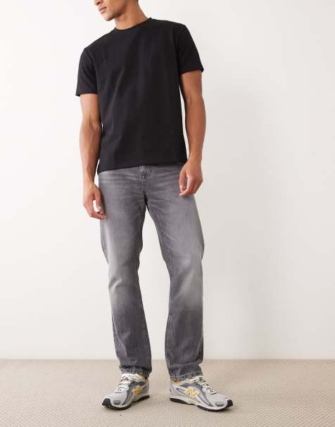 River Island - Jeans dritti grigi - view 1