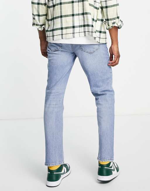 River Island - Jeans dritti lavaggio blu chiaro, 2 di 4