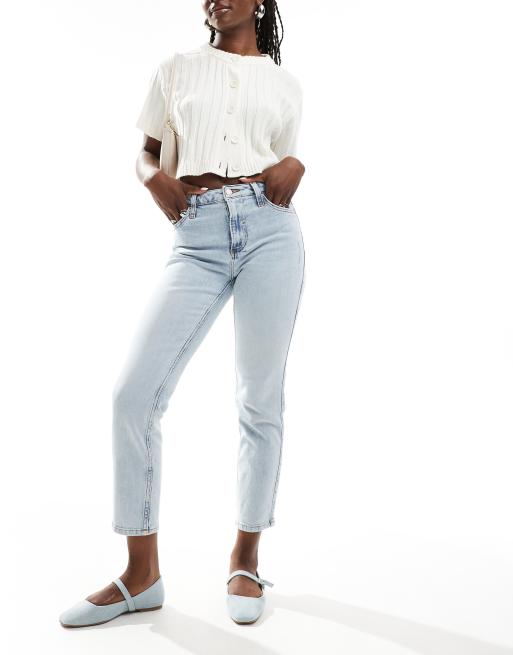 River Island - Jeans met rechte pijpen in lichtblauw