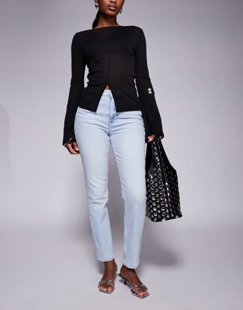 River Island - Jeans slim blu lavaggio chiaro - view 1