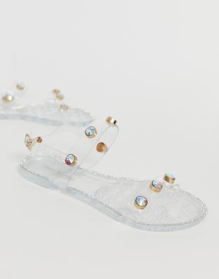 river island jelly flip flops