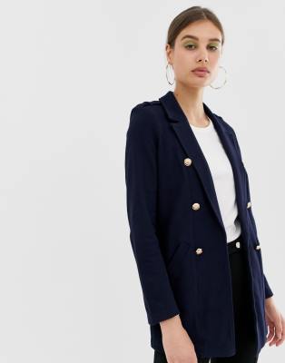 jersey blazer navy