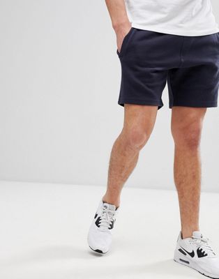 mens navy jersey shorts