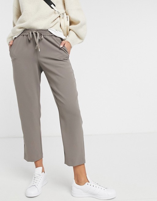 River Island jogger trouser co-ord in taupe
