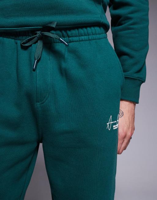 River Island – Jogginghose in Grün mit „Ame Le Nuit“-Schriftzug, Kombiteil, 5 von 5