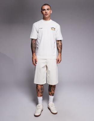 jorts in ecru-White