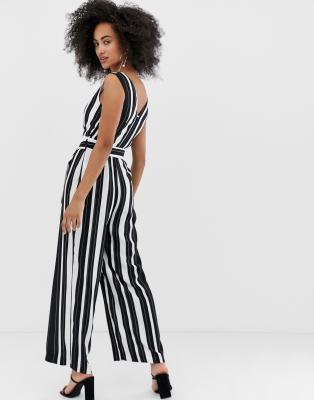 river island black and white jumpsuit