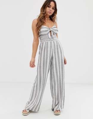 river island stripe jumpsuit