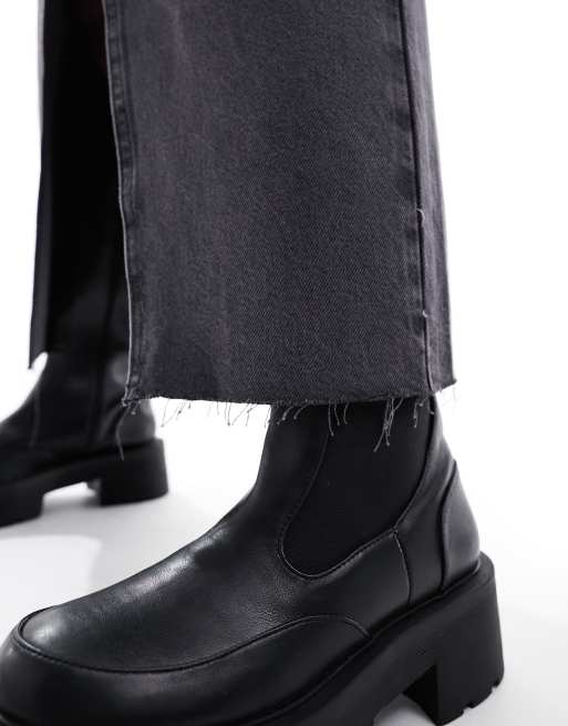 Jupe Crayon Longue River Island - Taille 8 Noir Fente Devant - Style Rockabilly
