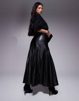 Acheter Jupe midi plissée River Island similicuir from Next France